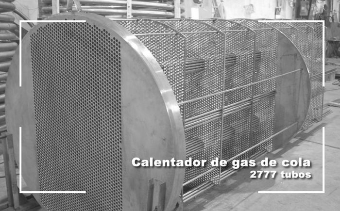 Calentador de gas de cola 2777 tubos.