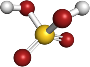 Sulfuric Acid Molecule.