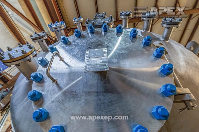 Titanium tank designed and fabricated by Apex Engineered Products